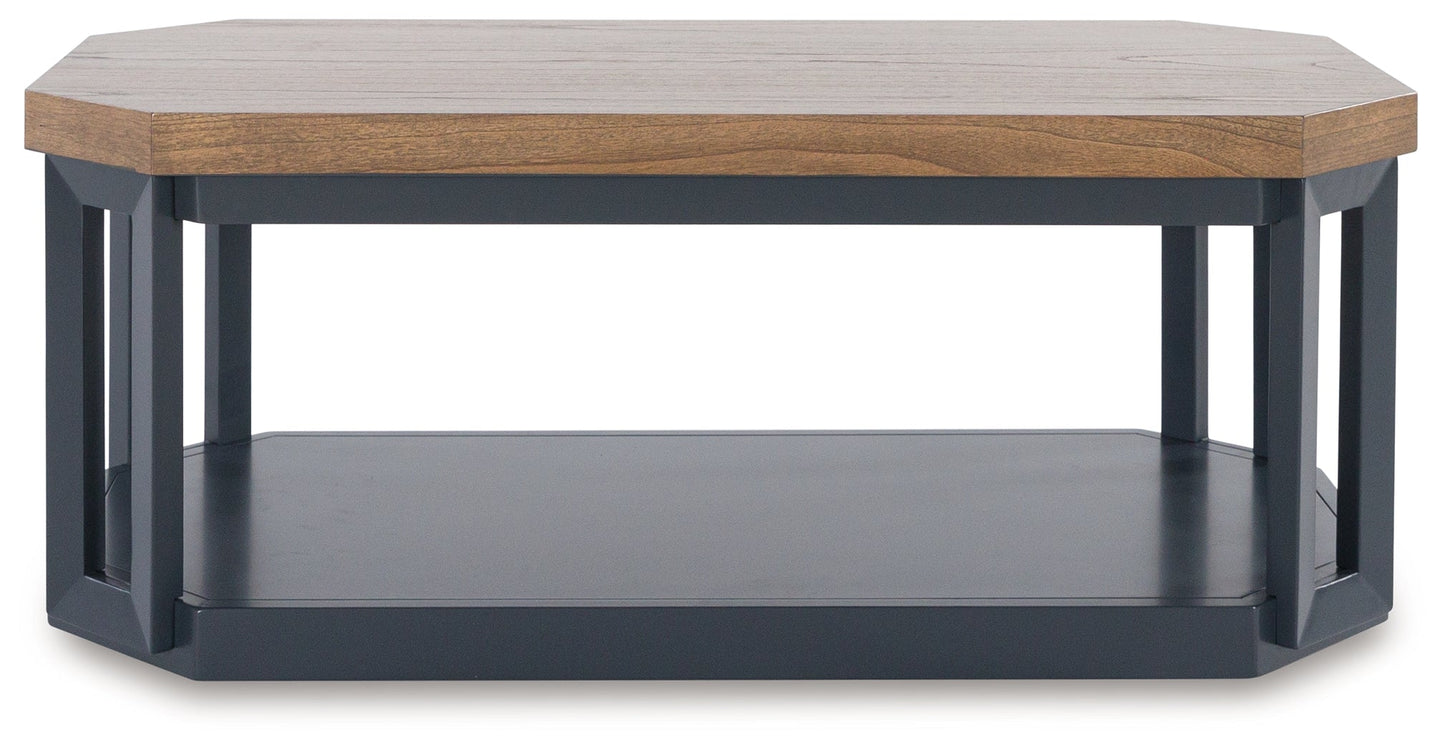 LANDOCKEN Brown/Blue Table, Set of 3 - T402-13 - Luna Furniture - Dallas Store
