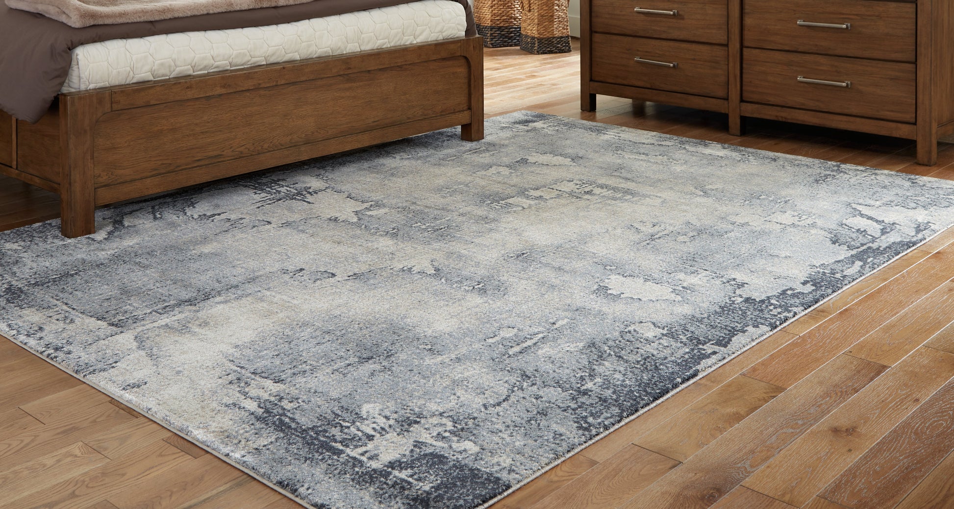 Langrich Blue/Gray/Cream Medium Rug - R406132 - Luna Furniture - Dallas Store