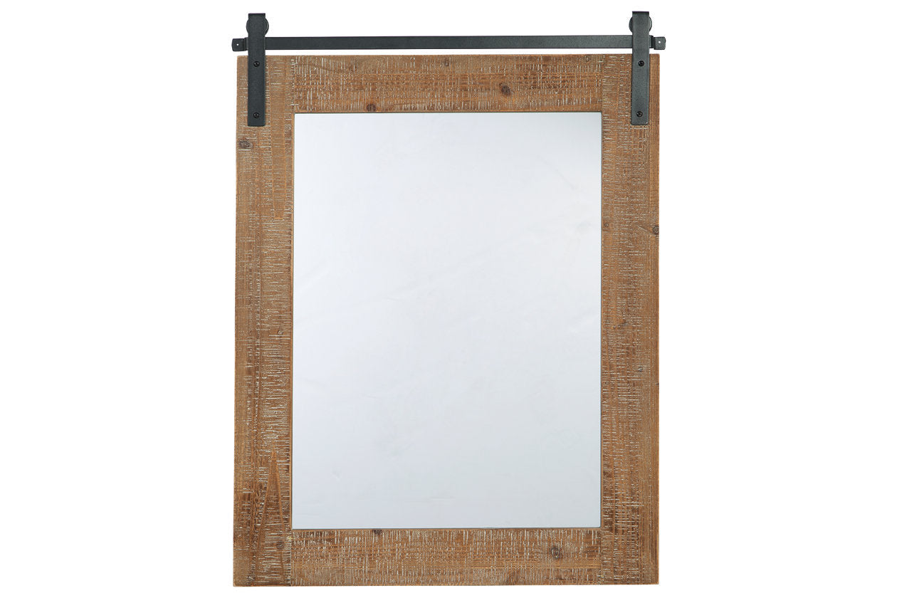 Lanie Antique Brown Accent Mirror - A8010223 - Luna Furniture - Dallas Store