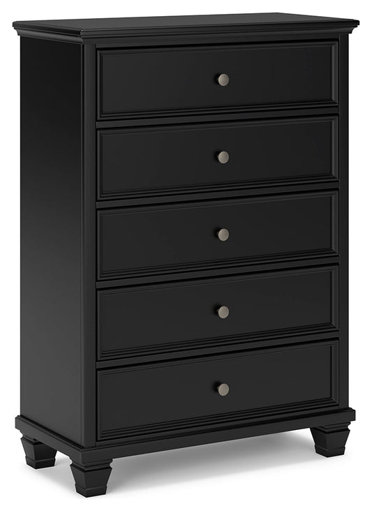Lanolee Black Chest of Drawers - B687-46 - Luna Furniture - Dallas Store