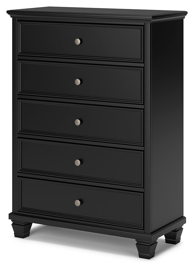 Lanolee Black Chest of Drawers - B687-46 - Luna Furniture - Dallas Store