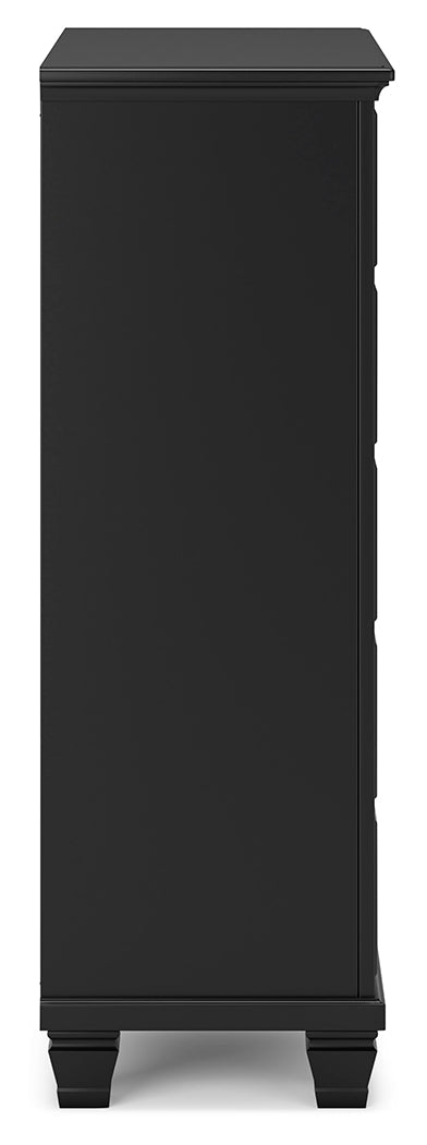 Lanolee Black Chest of Drawers - B687-46 - Luna Furniture - Dallas Store