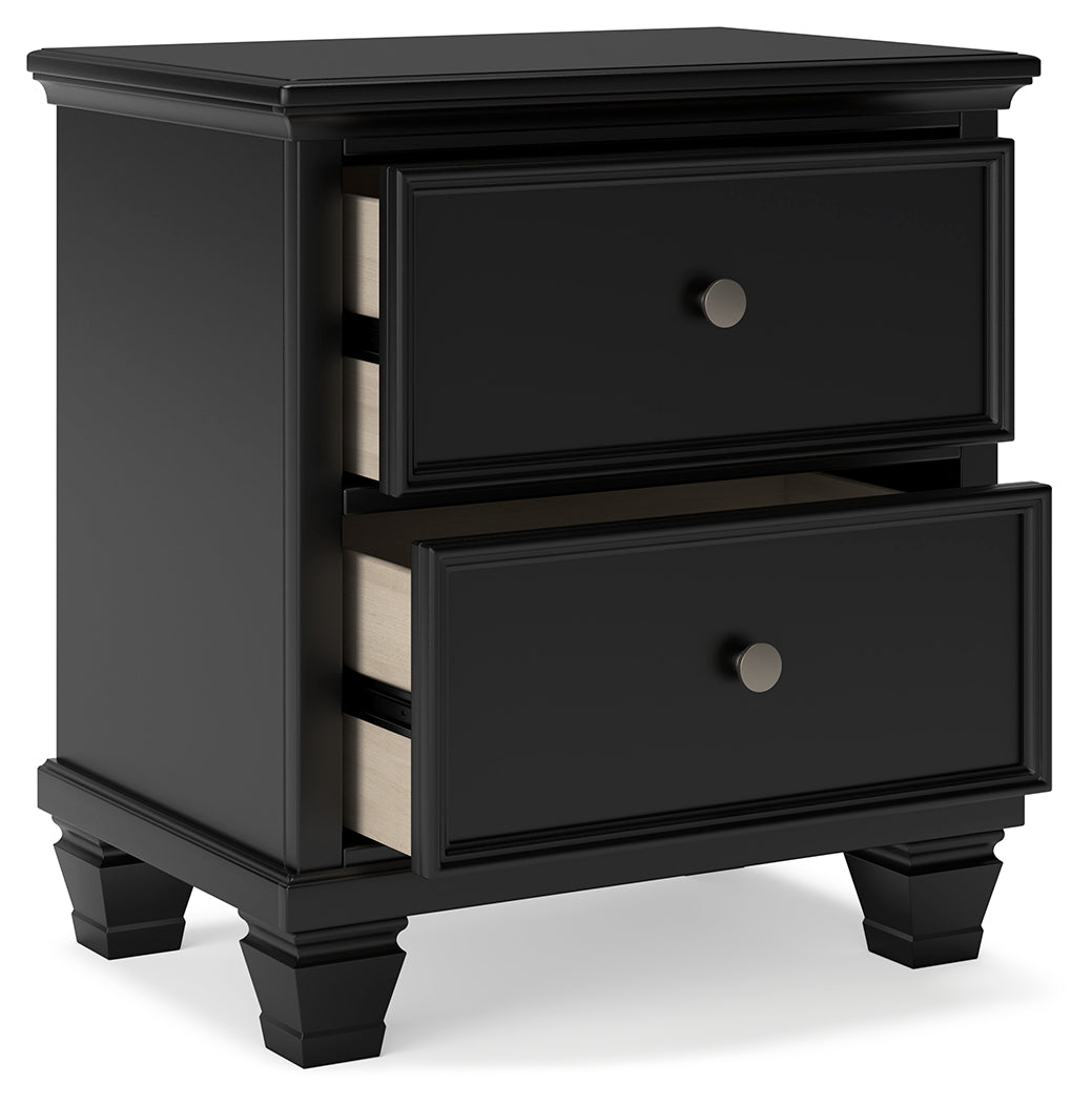 Lanolee Black Nightstand - B687-92 - Luna Furniture - Dallas Store