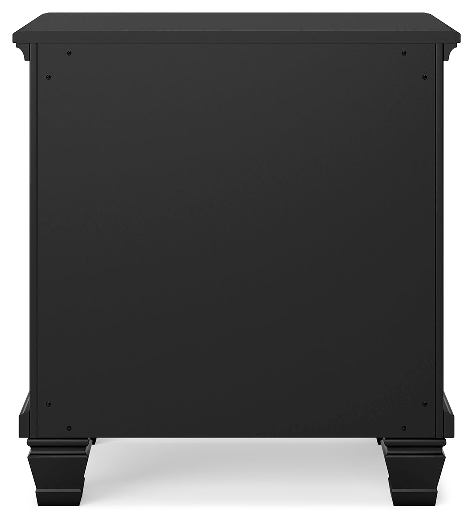 Lanolee Black Nightstand - B687-92 - Luna Furniture - Dallas Store