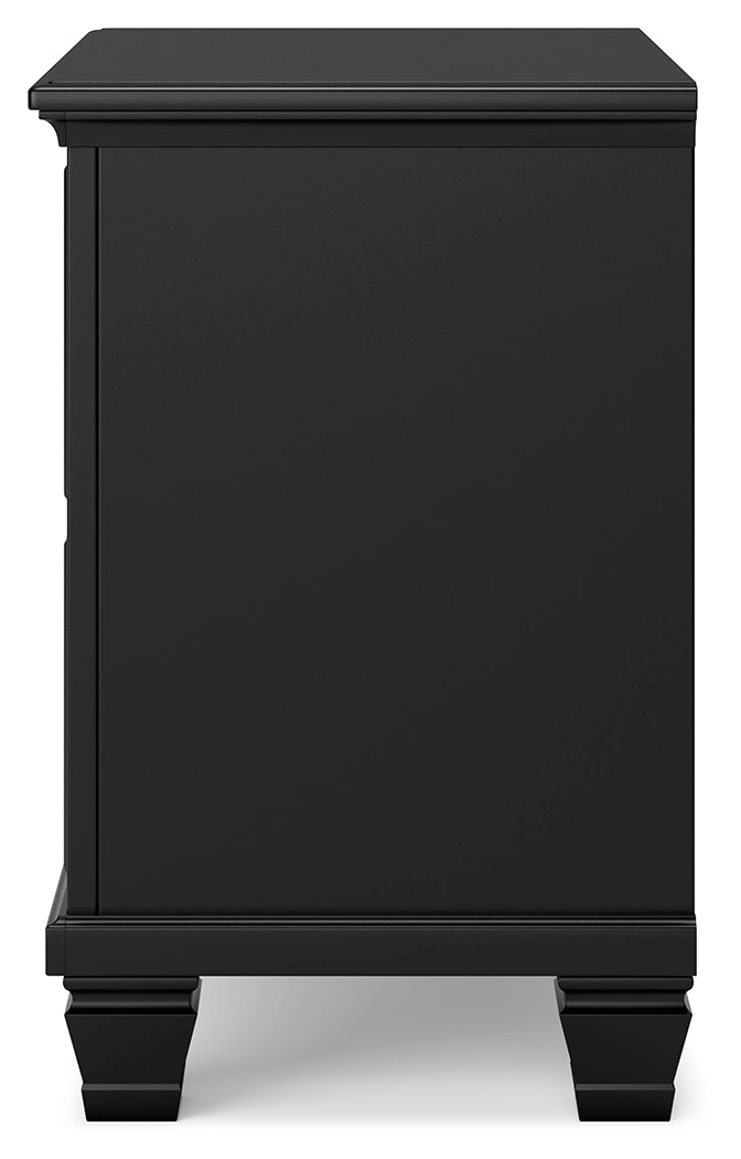 Lanolee Black Nightstand - B687-92 - Luna Furniture - Dallas Store
