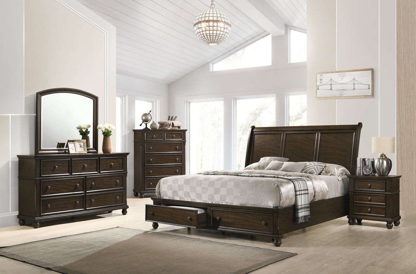 Lara Brown Dresser - B6077-1 - Luna Furniture - Dallas Store