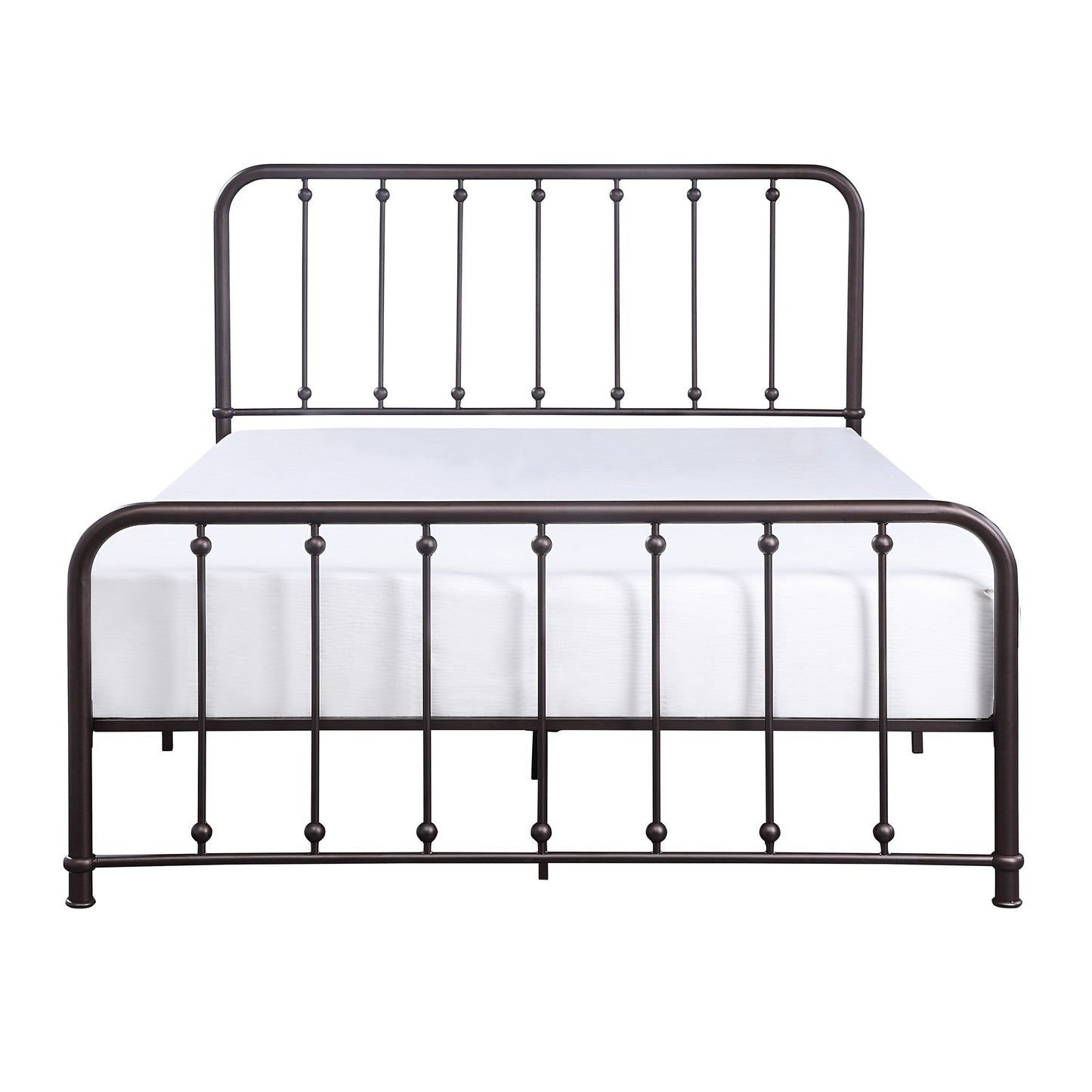 Larkspur Antique Bronze Queen Metal Platform Bed - 1638-1 - Luna Furniture - Dallas Store