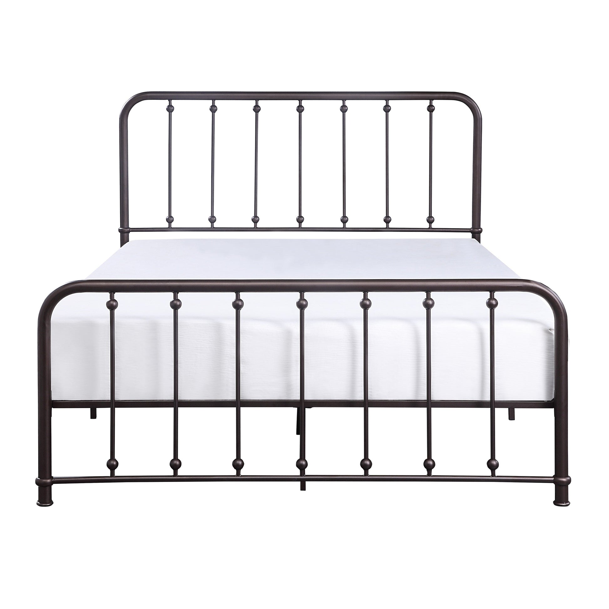 Larkspur Antique Bronze Queen Metal Platform Bed - 1638-1 - Luna Furniture - Dallas Store