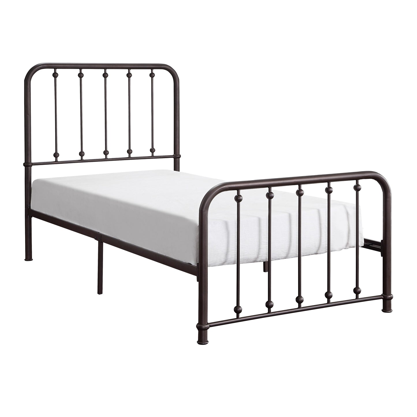Larkspur Antique Bronze Twin Metal Platform Bed - 1638T-1 - Luna Furniture - Dallas Store