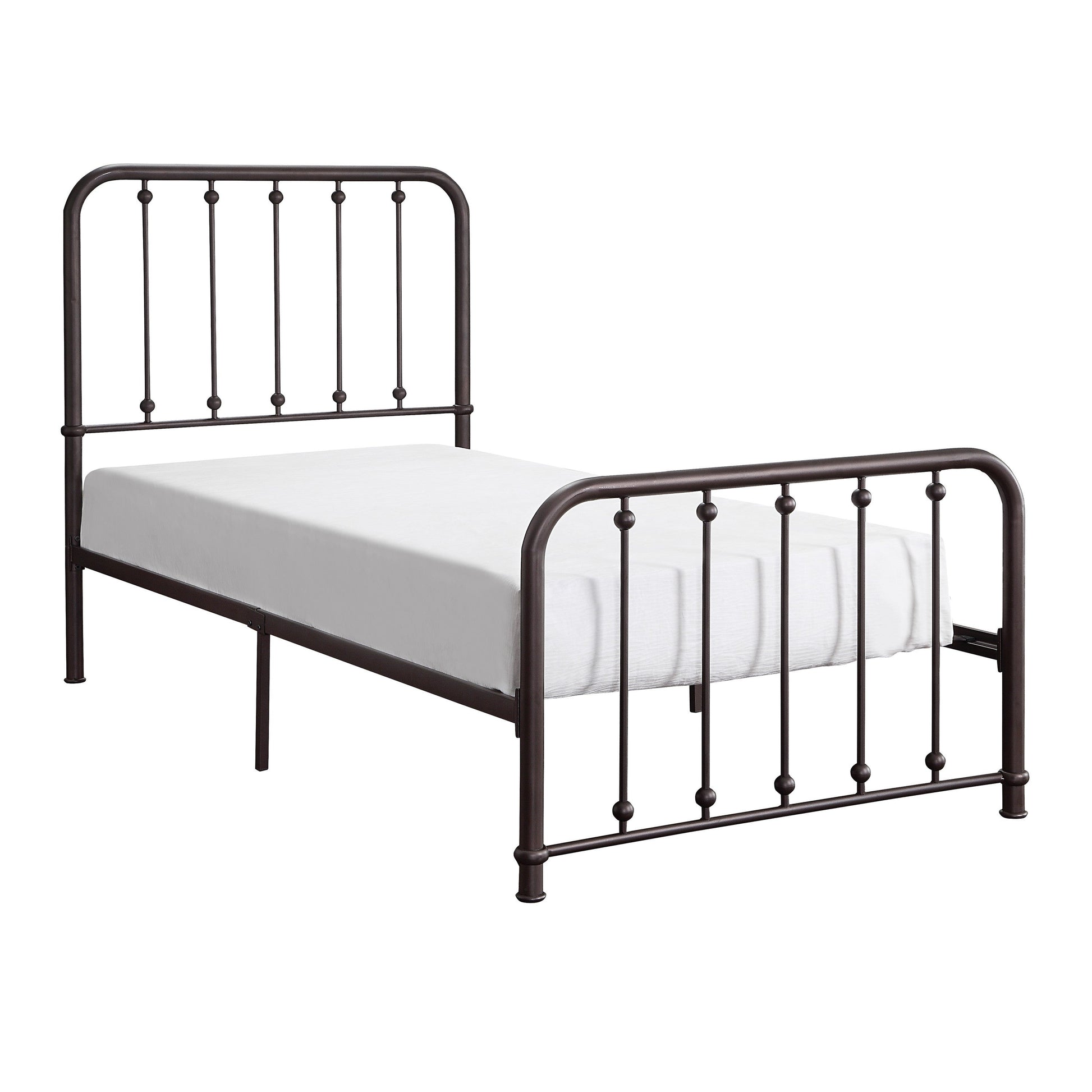Larkspur Antique Bronze Twin Metal Platform Bed - 1638T-1 - Luna Furniture - Dallas Store