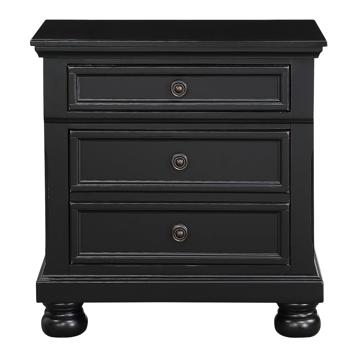 Laurelin Black Nightstand - 1714BK-4 - Luna Furniture - Dallas Store
