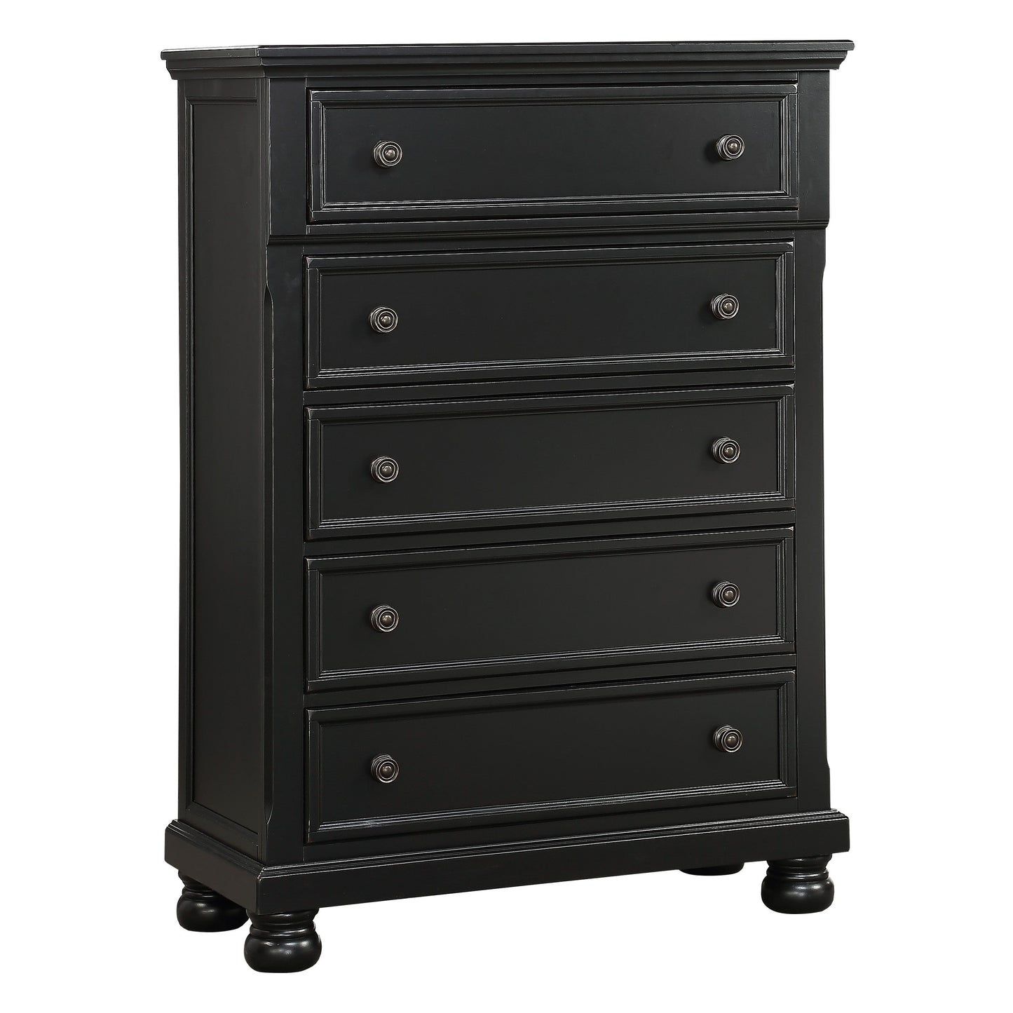 Laurelin Black Sleigh Storage Platform Bedroom Set - SET | 1714BK-3 | 1714BK-5 | 1714BK-6 | 1714BK-4 | 1714BK-9 | 1714KBK-1 | 1714KBK-2 - Luna Furniture - Dallas Store