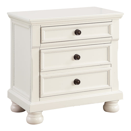 Laurelin White Nightstand - 1714W-4 - Luna Furniture - Dallas Store