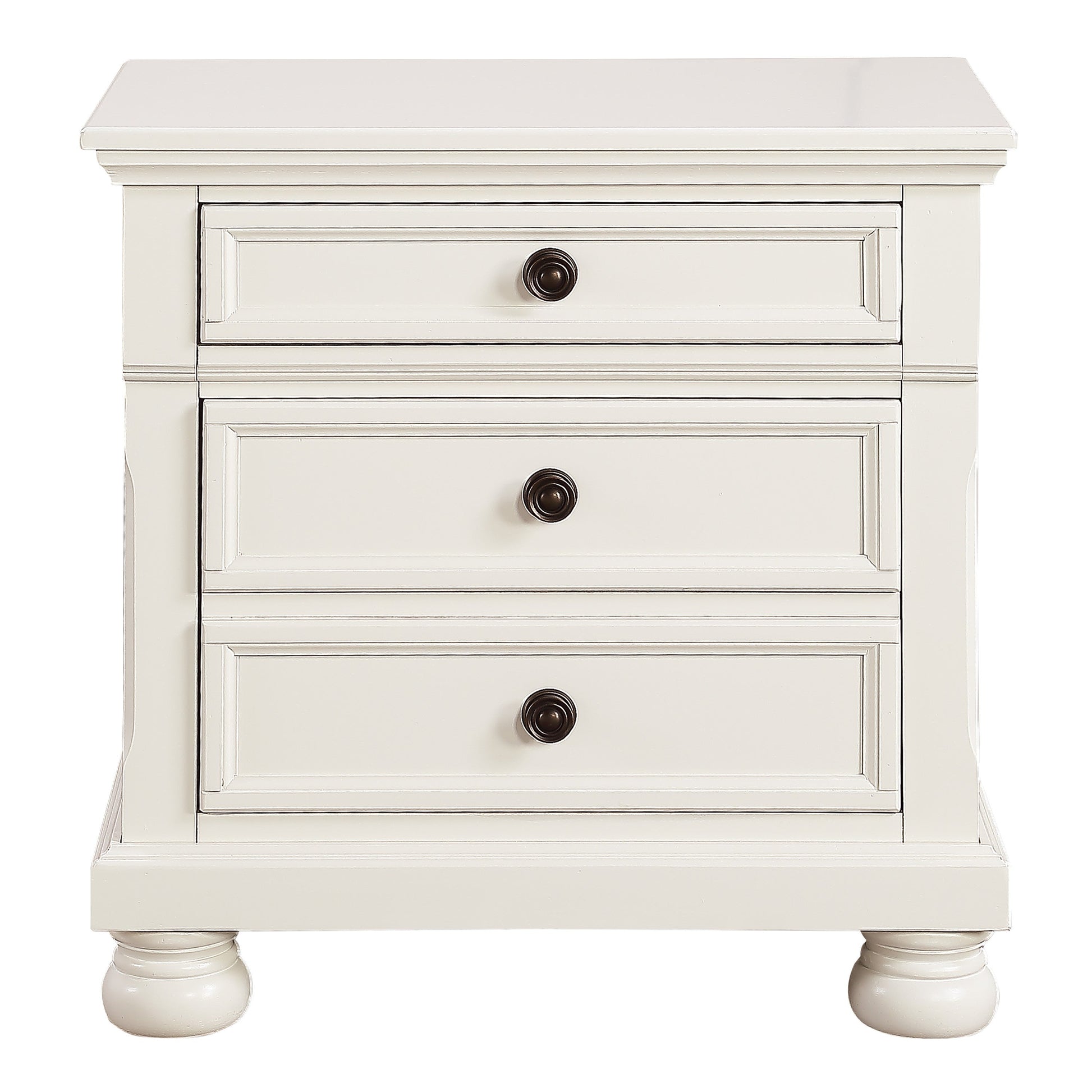 Laurelin White Nightstand - 1714W-4 - Luna Furniture - Dallas Store
