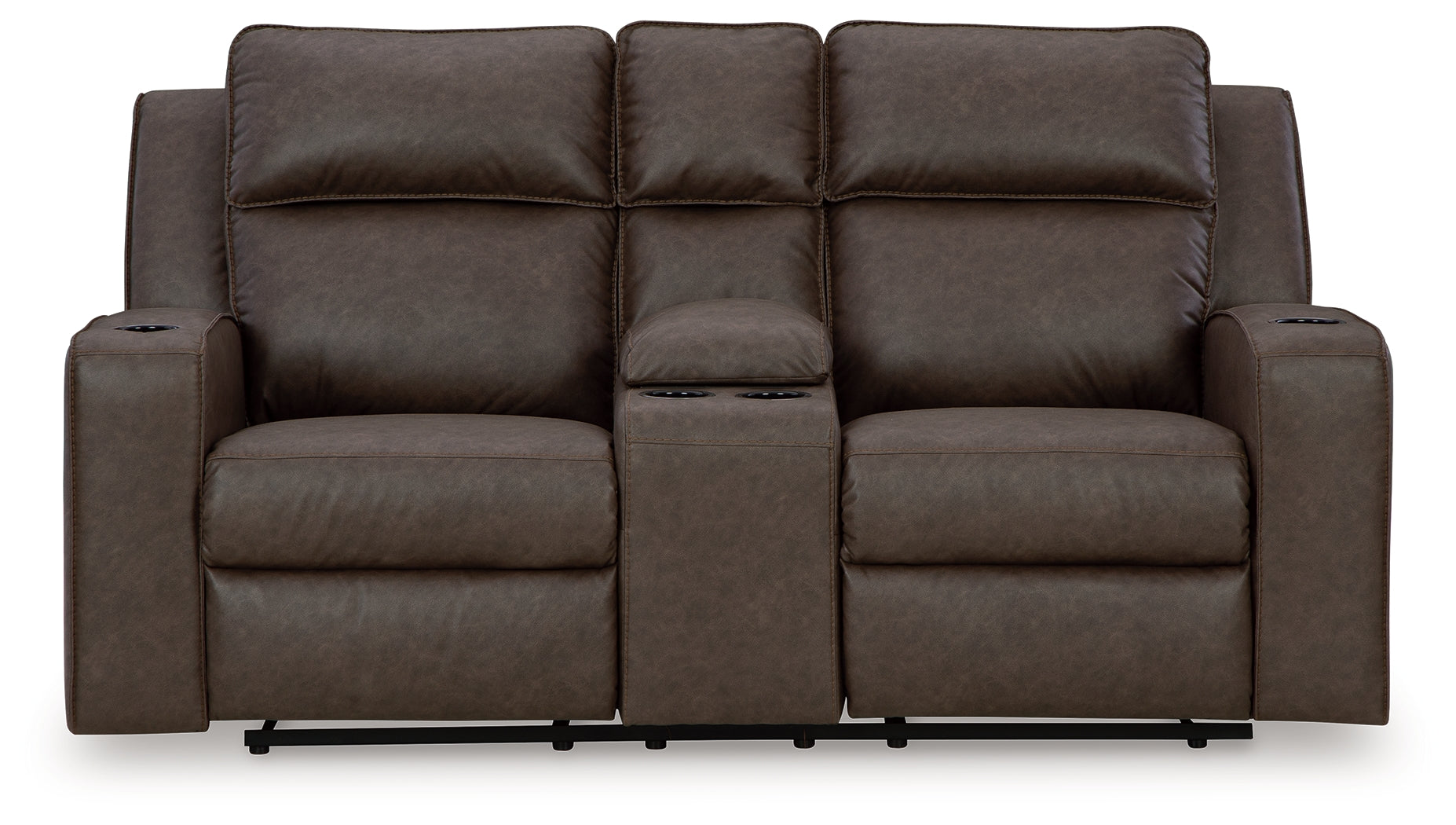 Lavenhorne Granite Reclining Loveseat with Console - 6330694 - Luna Furniture - Dallas Store