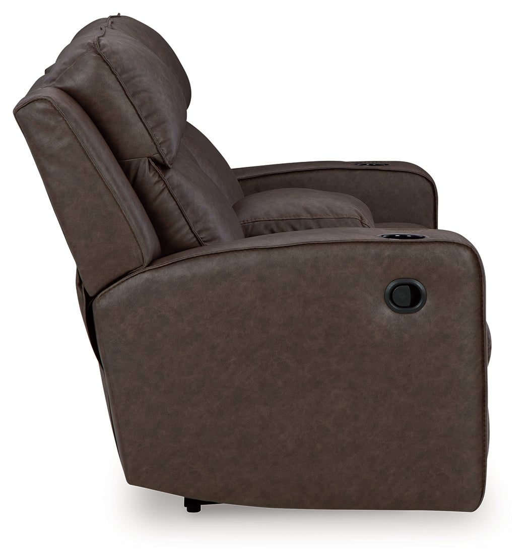 Lavenhorne Granite Reclining Loveseat with Console - 6330694 - Luna Furniture - Dallas Store