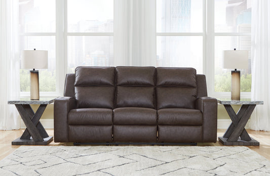 Lavenhorne Granite Reclining Sofa with Drop Down Table - 6330689 - Luna Furniture - Dallas Store