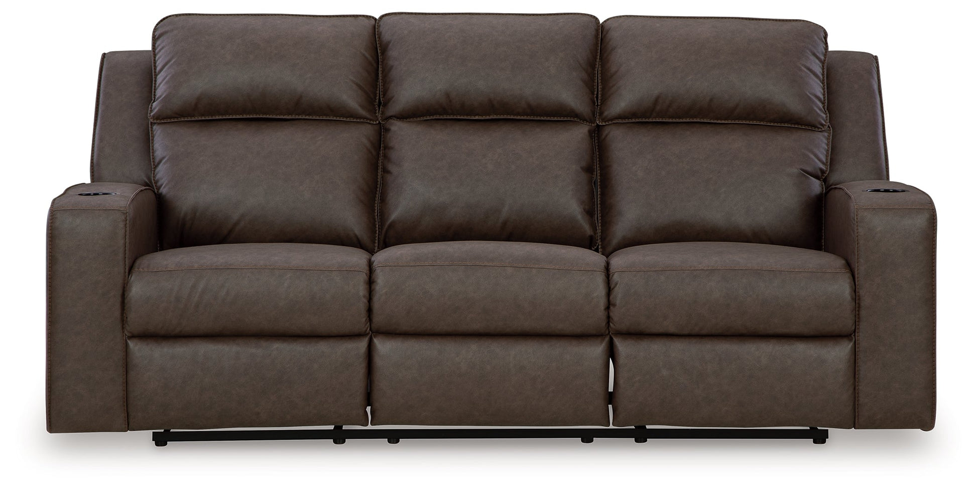 Lavenhorne Granite Reclining Sofa with Drop Down Table - 6330689 - Luna Furniture - Dallas Store