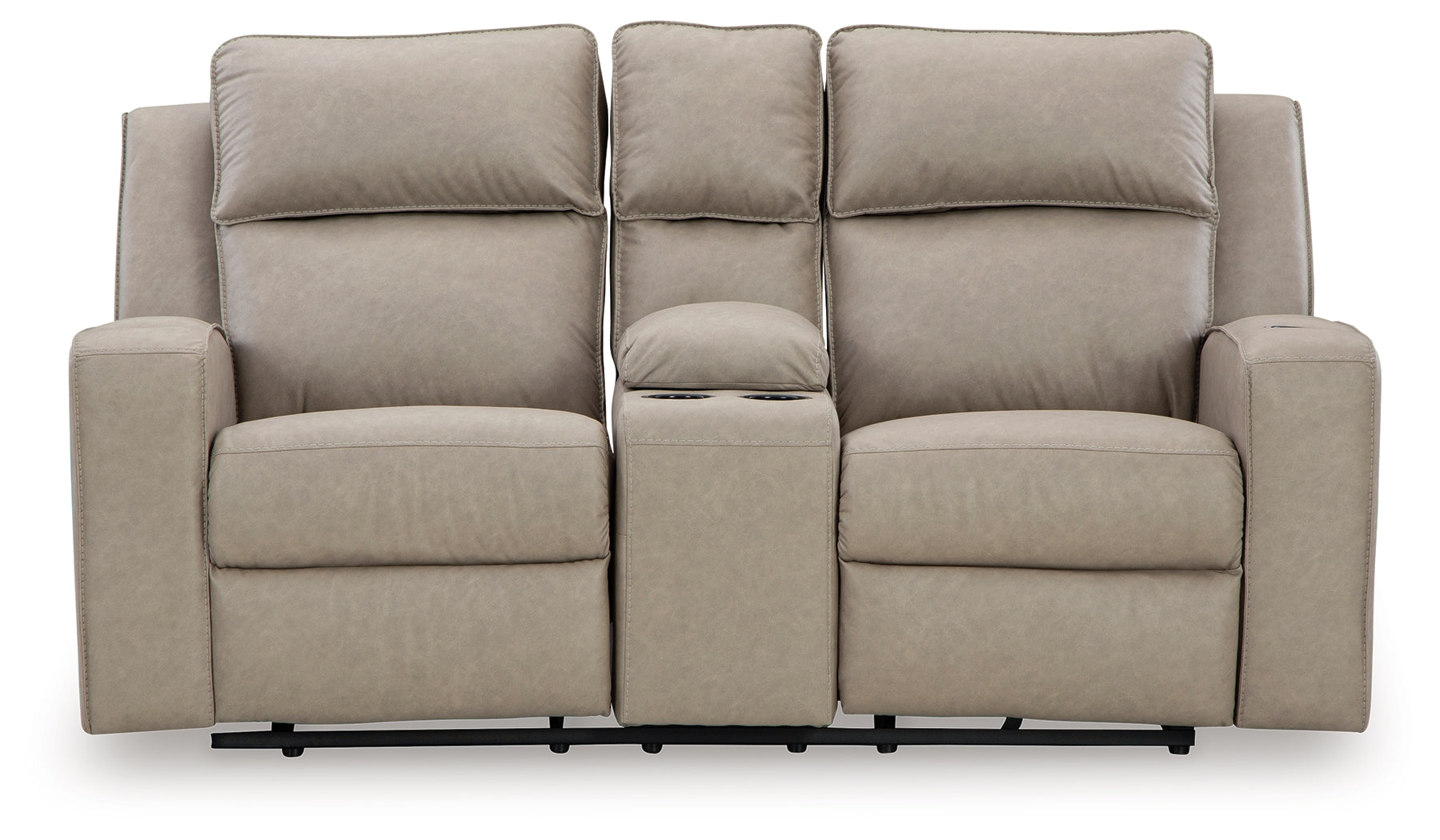 Lavenhorne Pebble Reclining Loveseat with Console - 6330794 - Luna Furniture - Dallas Store
