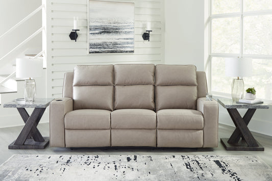 Lavenhorne Pebble Reclining Sofa with Drop Down Table - 6330789 - Luna Furniture - Dallas Store