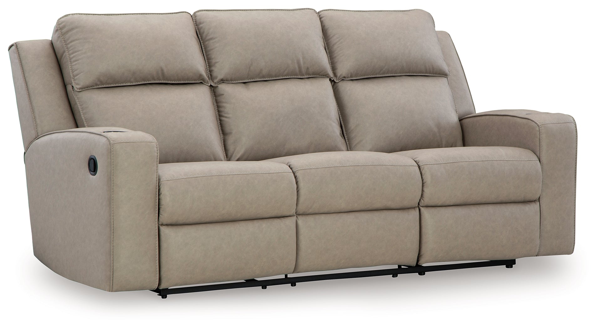 Lavenhorne Pebble Reclining Sofa with Drop Down Table - 6330789 - Luna Furniture - Dallas Store