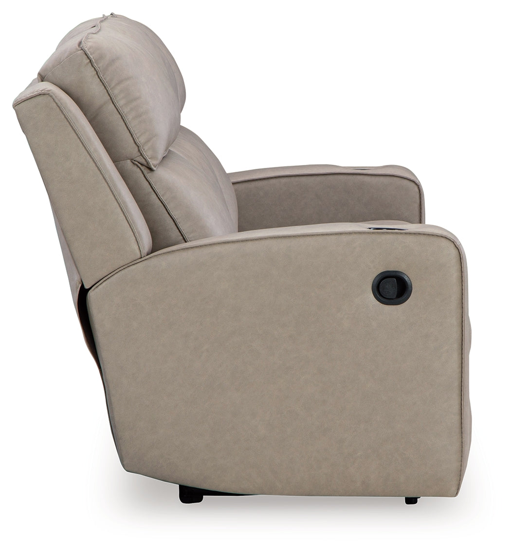 Lavenhorne Pebble Reclining Sofa with Drop Down Table - 6330789 - Luna Furniture - Dallas Store
