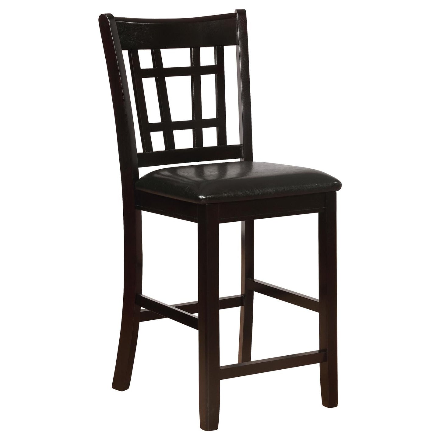 Lavon Black/Espresso Upholstered Counter Height Stools, Set of 2 - 102889 - Luna Furniture - Dallas Store