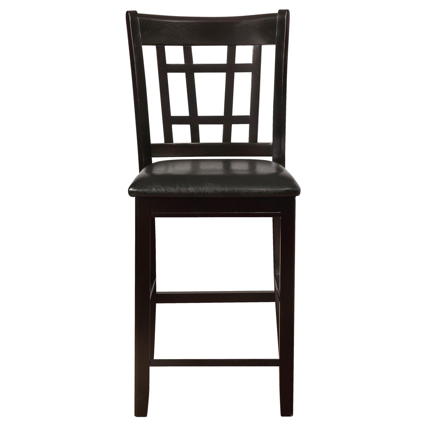Lavon Black/Espresso Upholstered Counter Height Stools, Set of 2 - 102889 - Luna Furniture - Dallas Store
