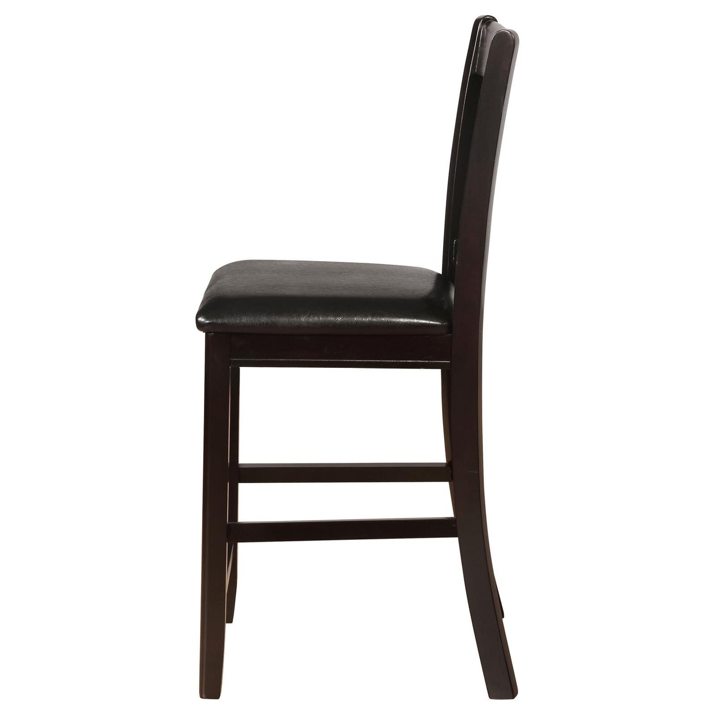 Lavon Black/Espresso Upholstered Counter Height Stools, Set of 2 - 102889 - Luna Furniture - Dallas Store