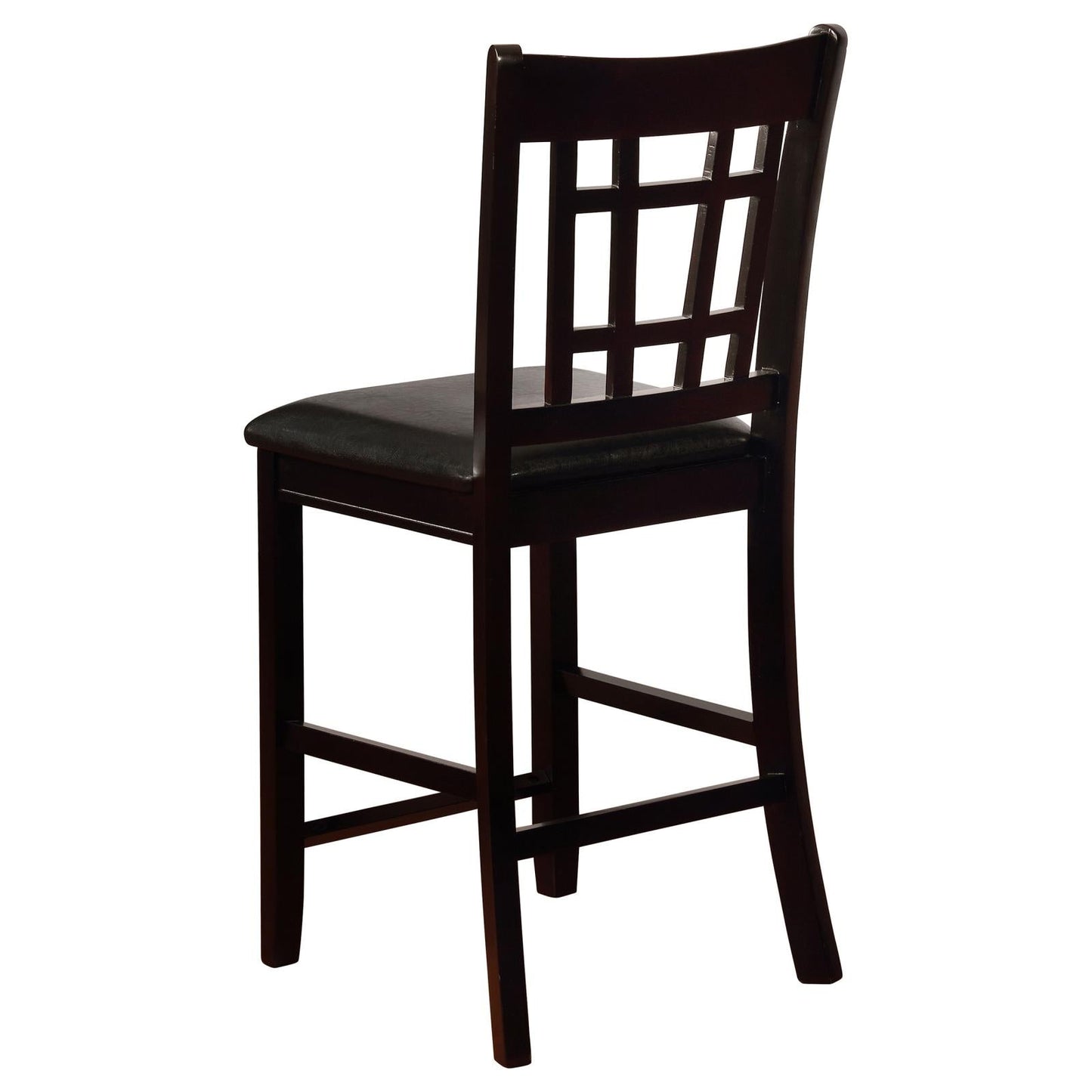 Lavon Black/Espresso Upholstered Counter Height Stools, Set of 2 - 102889 - Luna Furniture - Dallas Store