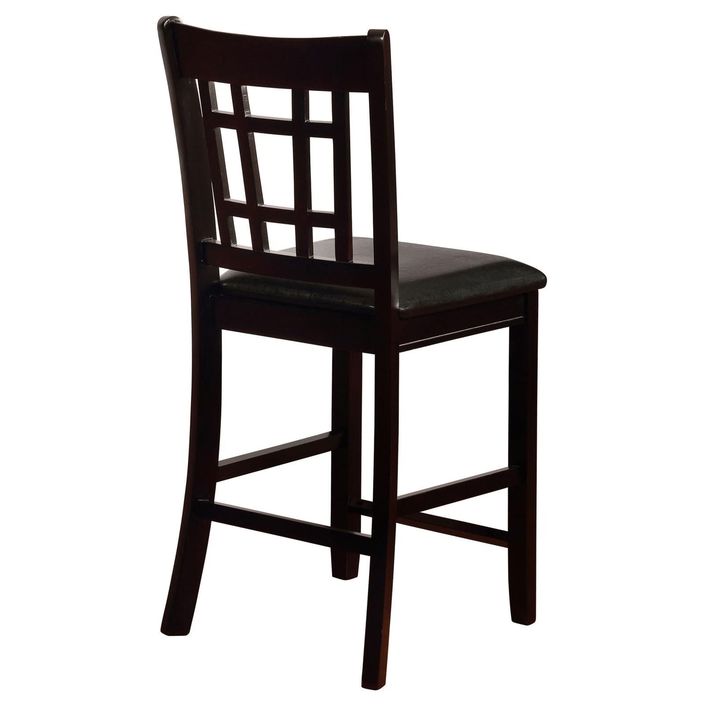 Lavon Black/Espresso Upholstered Counter Height Stools, Set of 2 - 102889 - Luna Furniture - Dallas Store