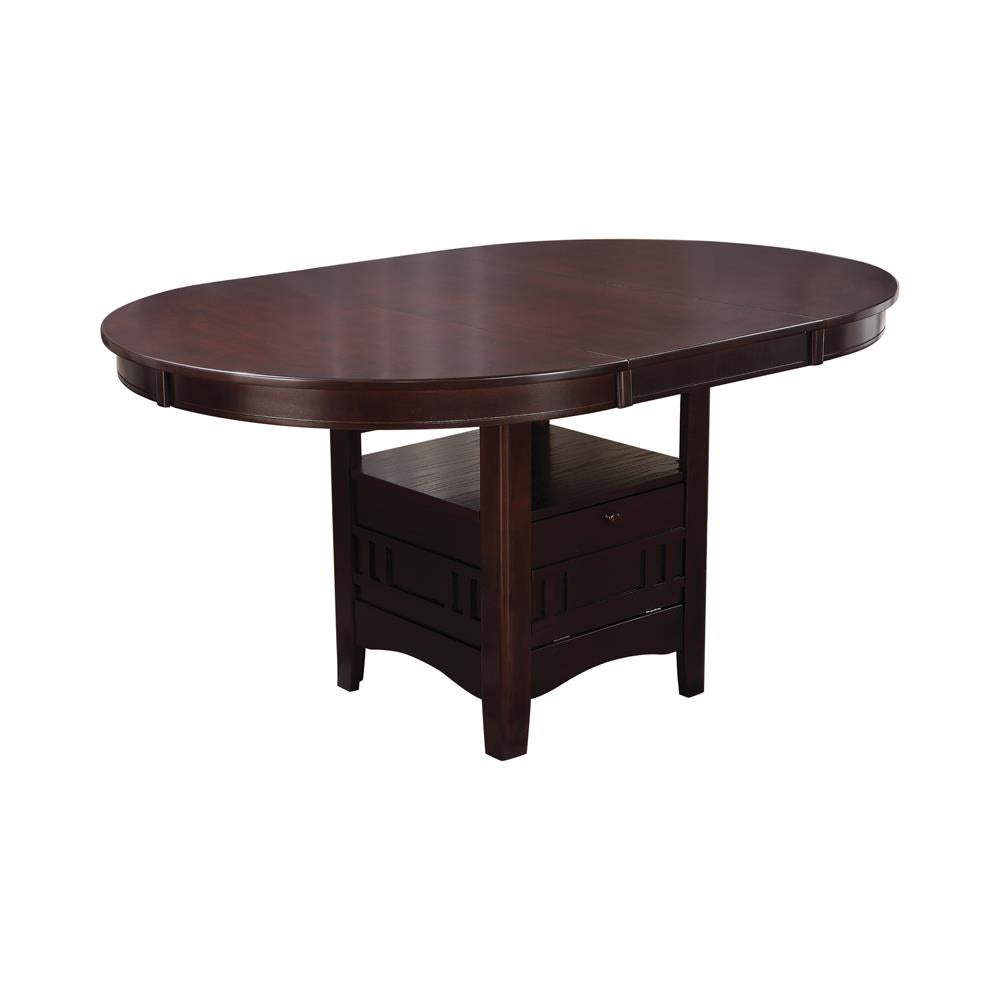 Lavon Espresso Dining Table with Storage - 102671 - Luna Furniture - Dallas Store