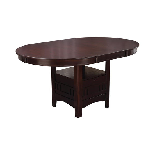Lavon Espresso Dining Table with Storage - 102671 - Luna Furniture - Dallas Store