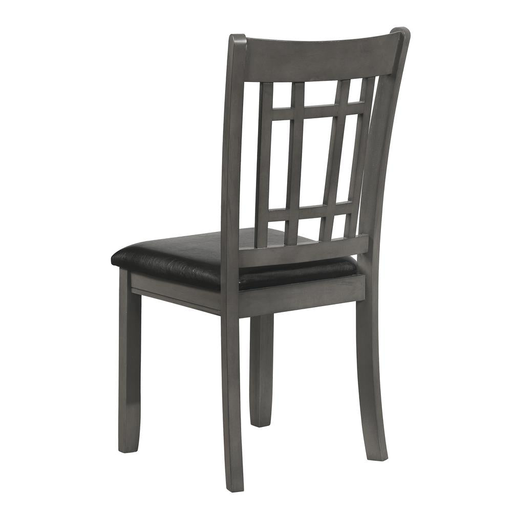 Lavon Espresso/Medium Gray Padded Dining Side Chairs, Set of 2 - 108212 - Luna Furniture - Dallas Store
