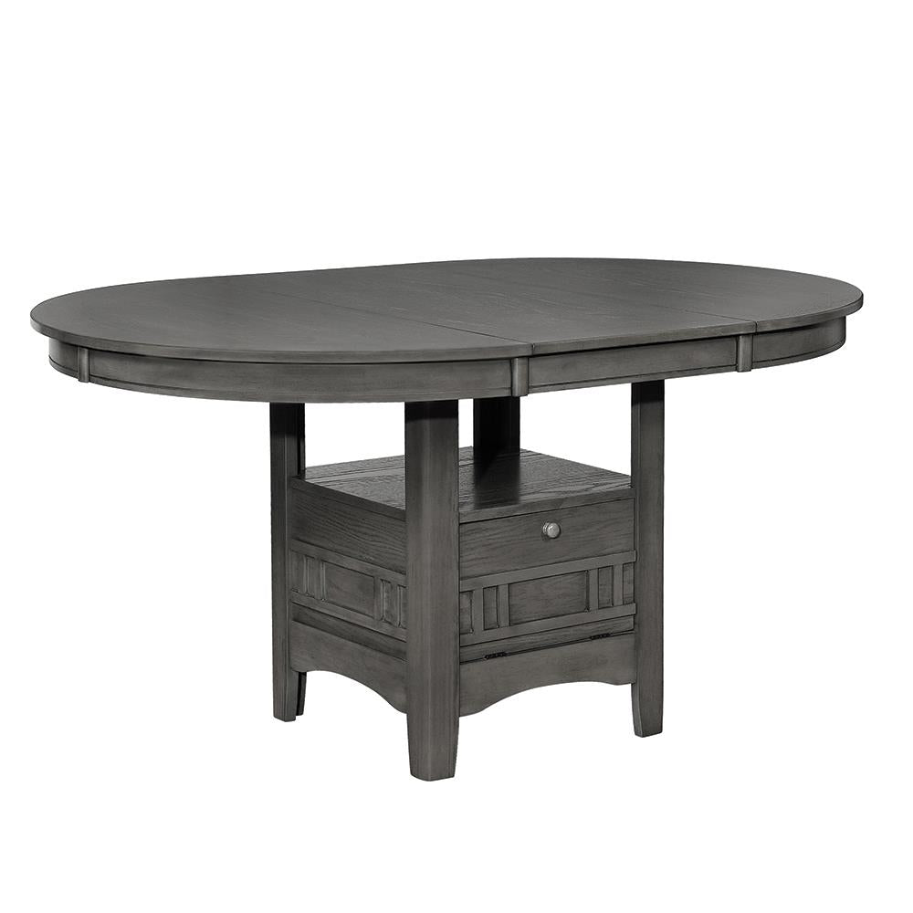 Lavon Medium Gray Dining Table with Storage - 108211 - Luna Furniture - Dallas Store
