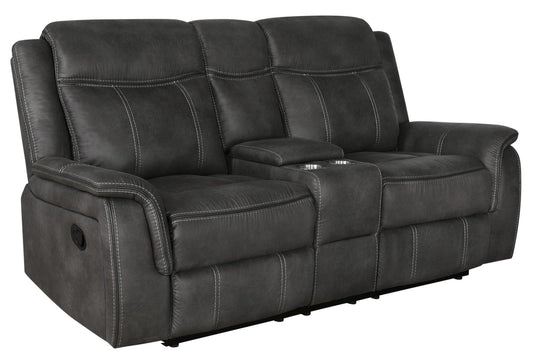 Lawrence Upholstered Tufted Back Motion Loveseat - 603505 - Luna Furniture - Dallas Store