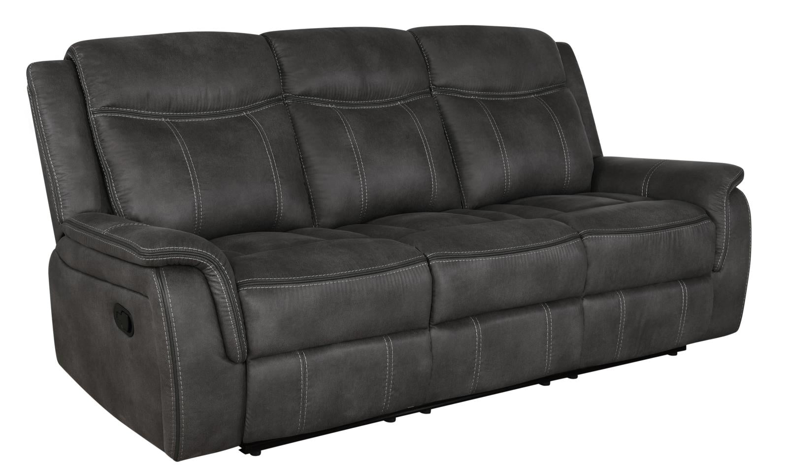 Lawrence Upholstered Tufted Back Motion Sofa - 603504 - Luna Furniture - Dallas Store