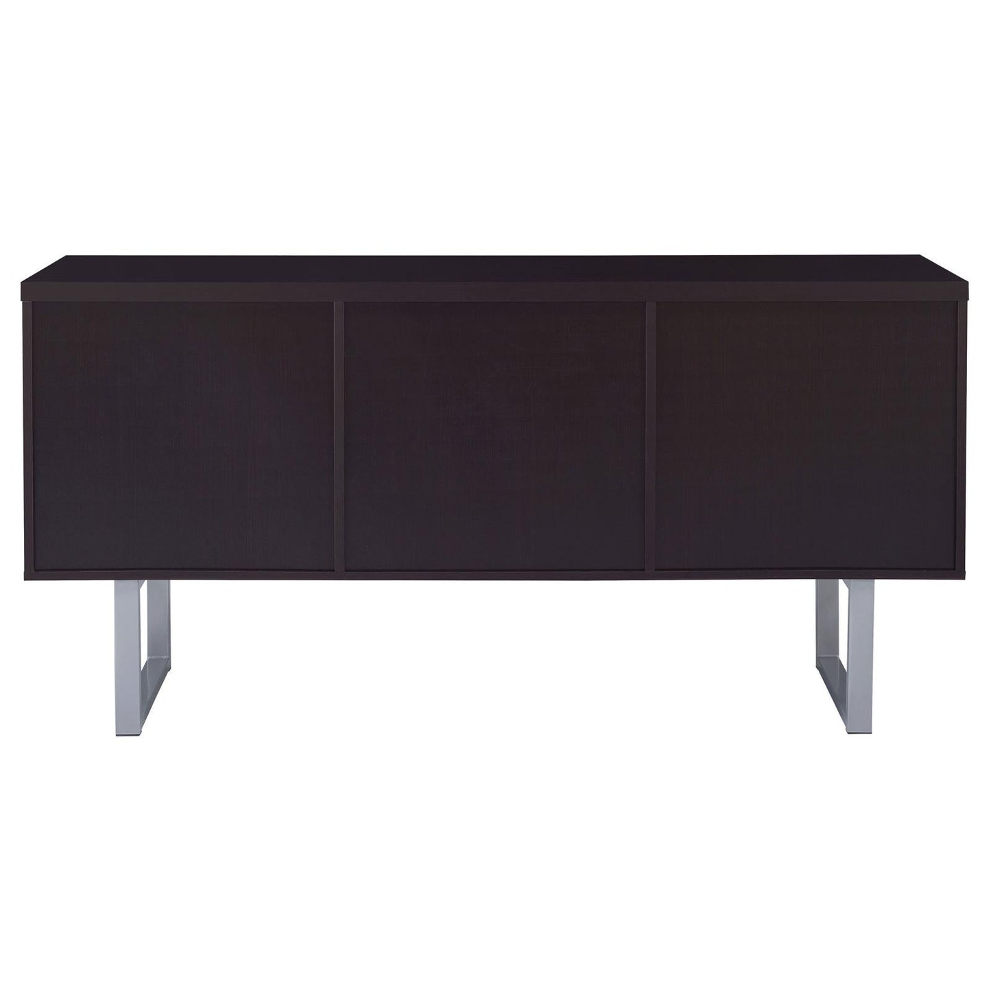 Lawtey Cappuccino 5-Drawer Credenza with Adjustable Shelf - 801522 - Luna Furniture - Dallas Store