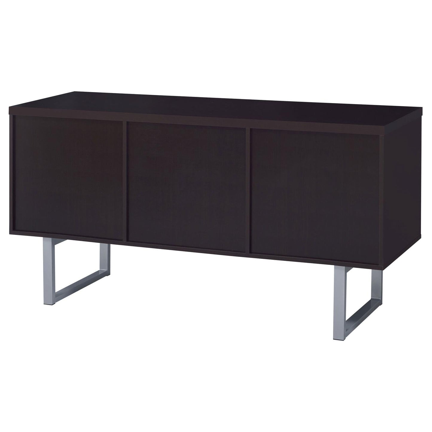 Lawtey Cappuccino 5-Drawer Credenza with Adjustable Shelf - 801522 - Luna Furniture - Dallas Store
