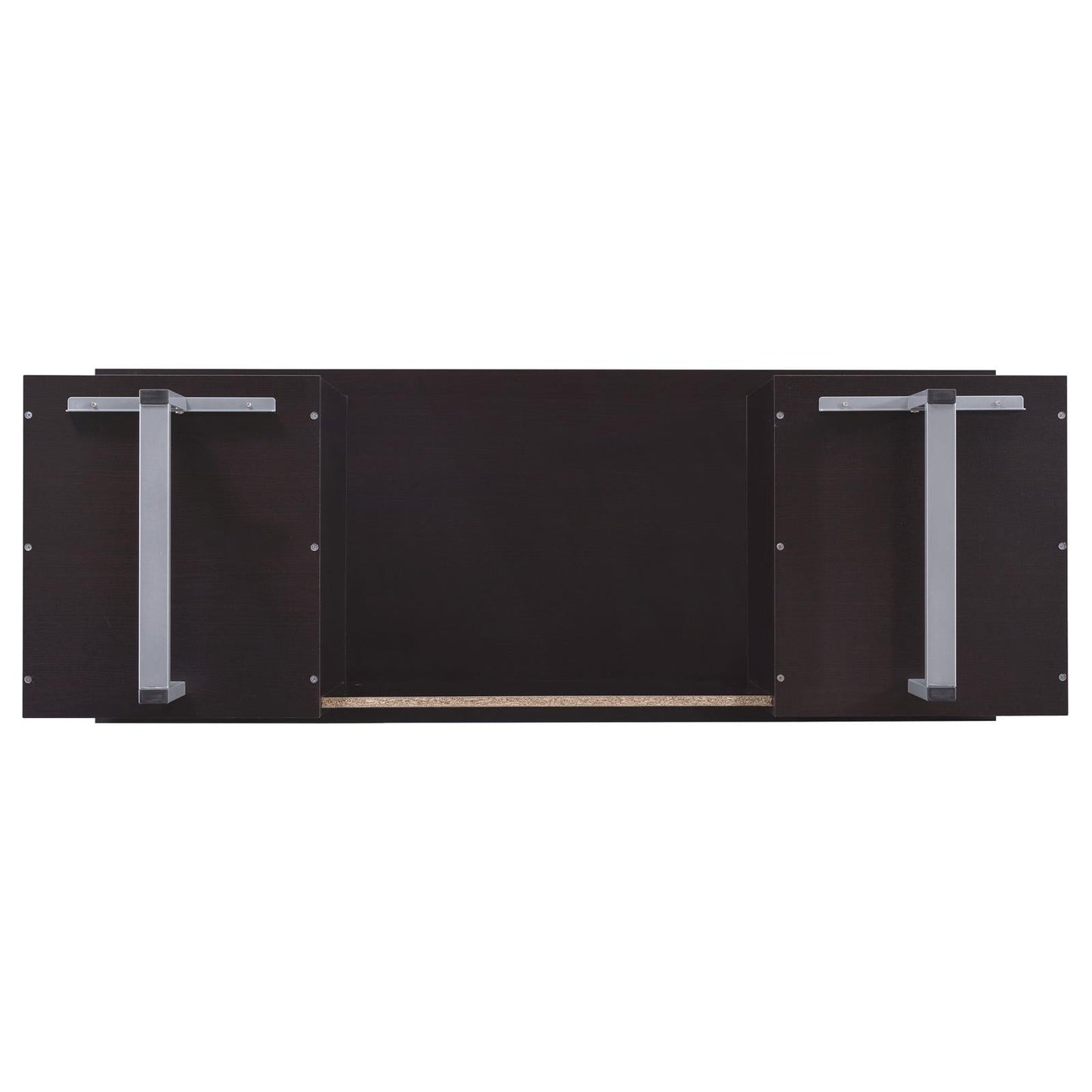 Lawtey Cappuccino Rectangular Storage Office Desk - 801521 - Luna Furniture - Dallas Store