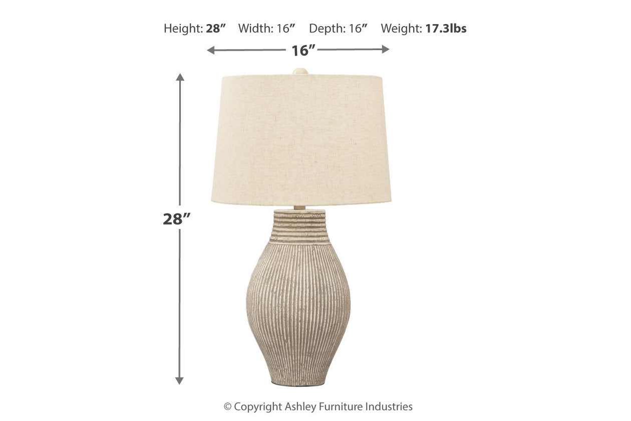 Layal Black Table Lamp - L235634 - Luna Furniture - Dallas Store