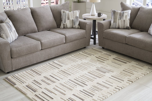 Leesdale Ivory/Brown/Black 5' x 7' Rug - R406422 - Luna Furniture - Dallas Store