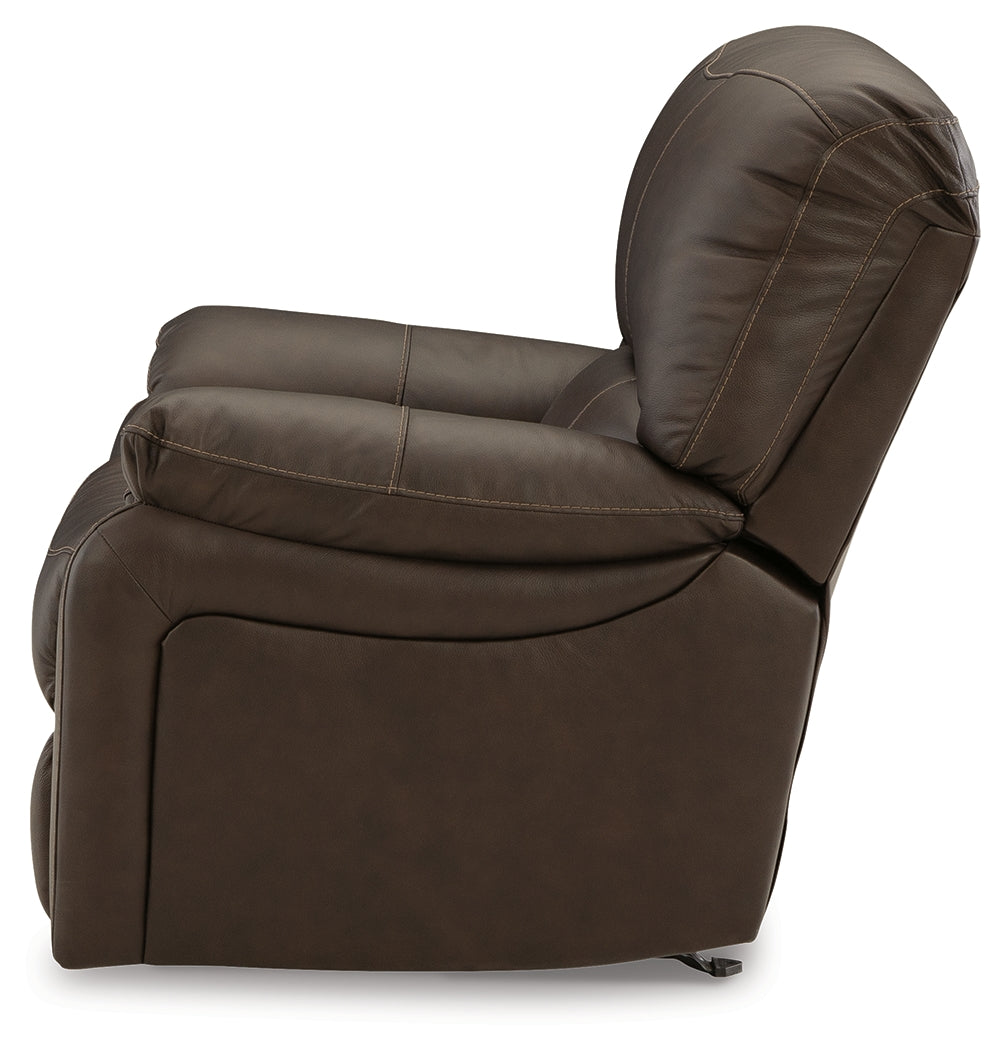 Leesworth Dark Brown Power Recliner - U4380898 - Luna Furniture - Dallas Store