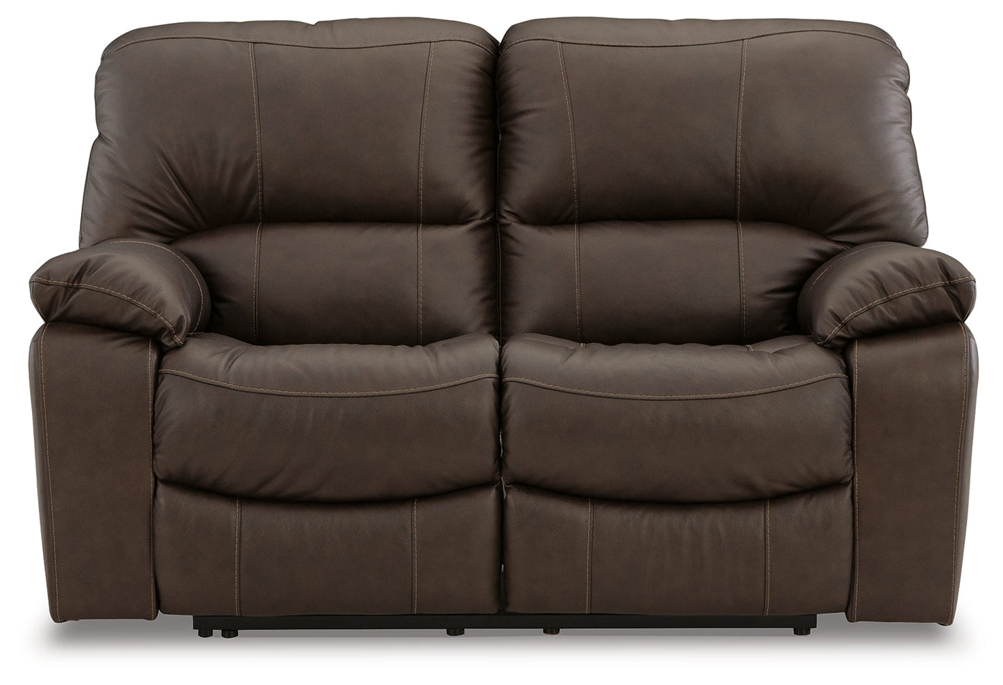 Leesworth Dark Brown Power Reclining Loveseat - U4380874 - Luna Furniture - Dallas Store