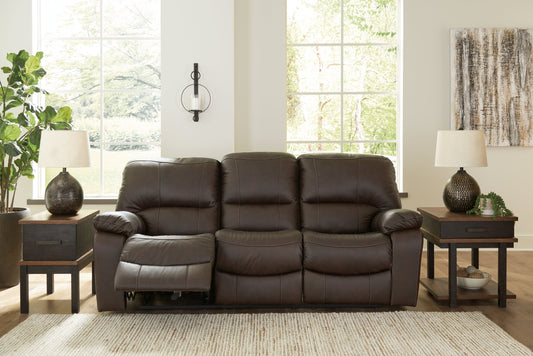 Leesworth Dark Brown Power Reclining Sofa - U4380887 - Luna Furniture - Dallas Store