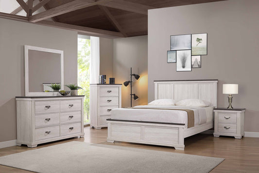 Leighton Cream/Brown Bedroom Mirror (Mirror Only) - B8180-11 - Luna Furniture - Dallas Store