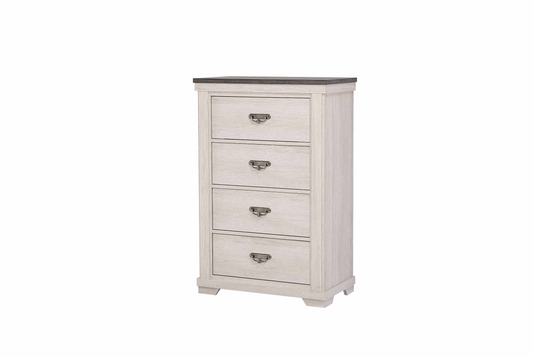 Leighton Cream/Brown Chest - B8180-4 - Luna Furniture - Dallas Store
