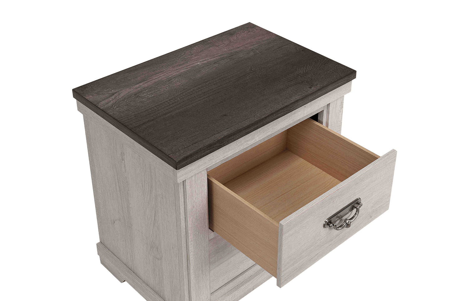 Leighton Cream/Brown Nightstand - B8180-2 - Luna Furniture - Dallas Store
