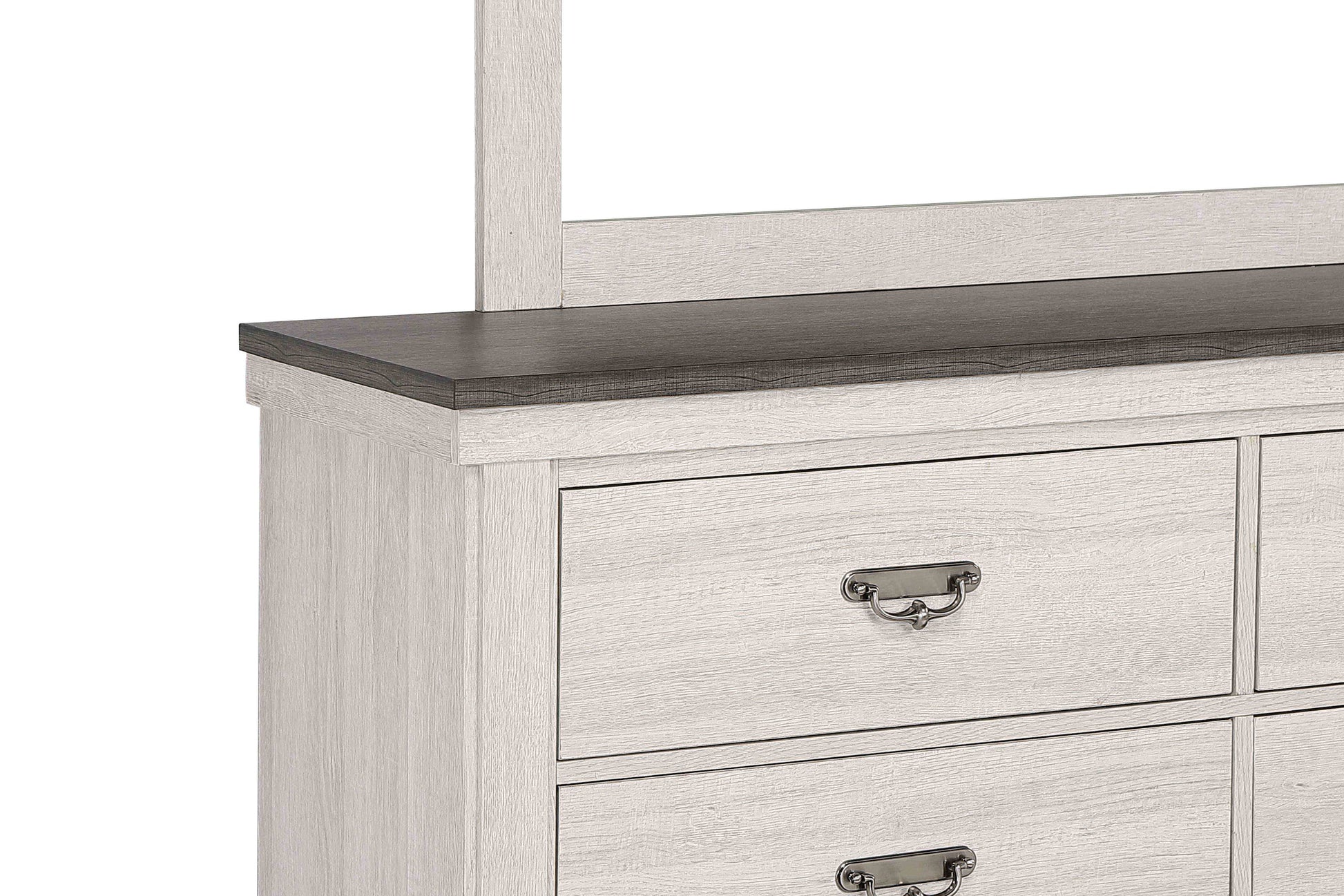 Leighton Cream/Brown Panel Bedroom Set - SET | B8180-Q-HBFB | B8180-KQ-RAIL | B8180-2 | B8180-4 - Luna Furniture - Dallas Store