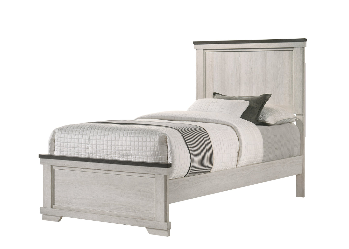 Leighton Cream/Brown Panel Youth Bedroom Set - SET | B8180-T-HBFB | B8180-FT-RAIL | B8180-2 | B8180-4 - Luna Furniture - Dallas Store